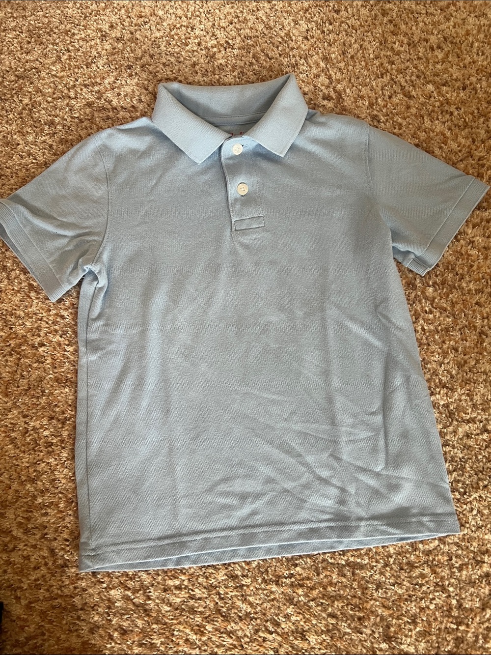 Cat & Jack Light Blue Polo Shirt - Short Sleeve Kids